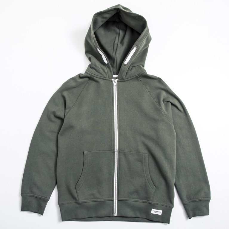 Zip hoodie "Tom star" Army Green